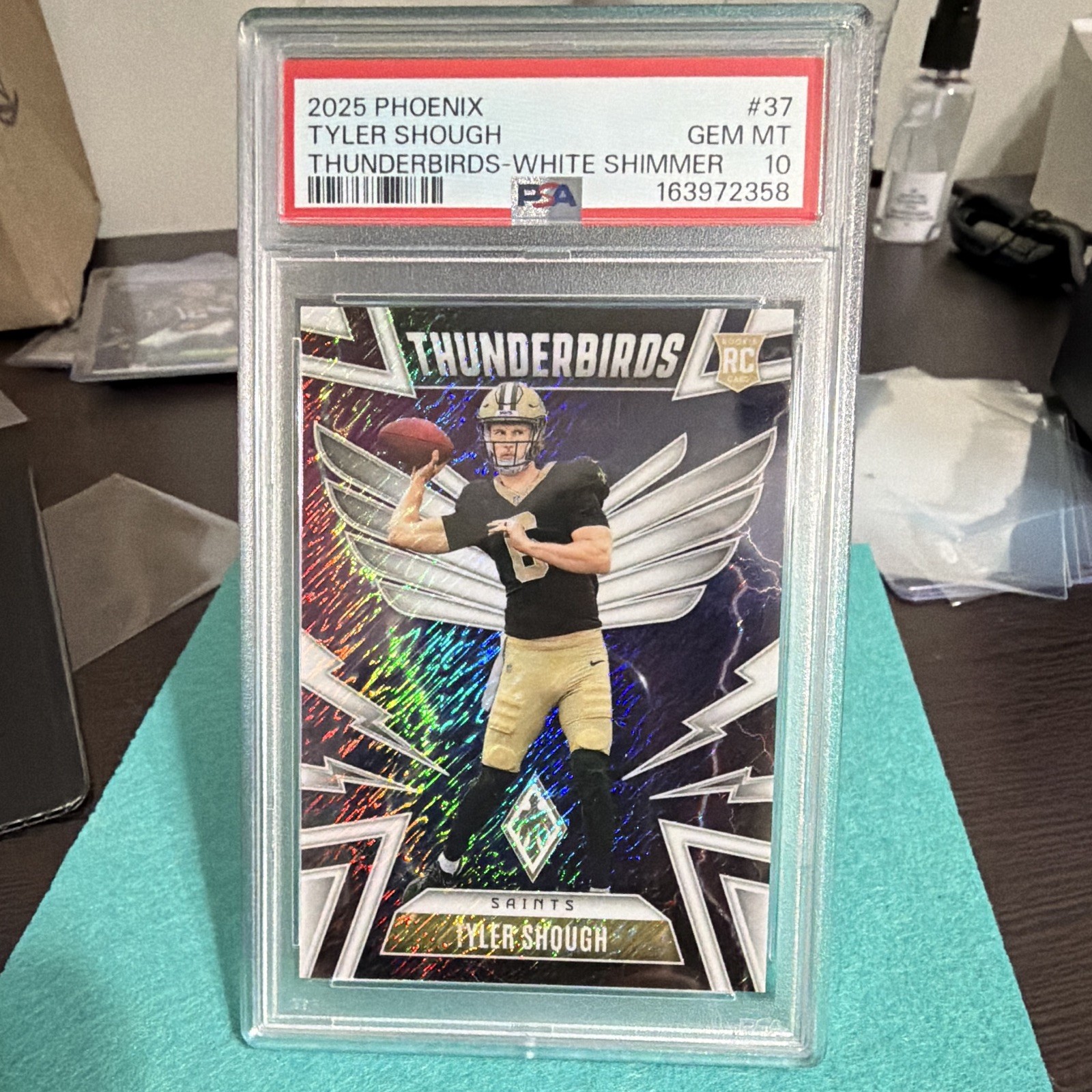 2025 Panini Phoenix White Shimmer SSP PSA 10 POP 1 From Reward Pack