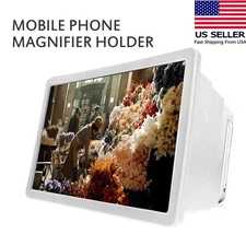 3D Mobile Phone Screen Magnifier Stretchable HD Amplifier TV Video Portable US