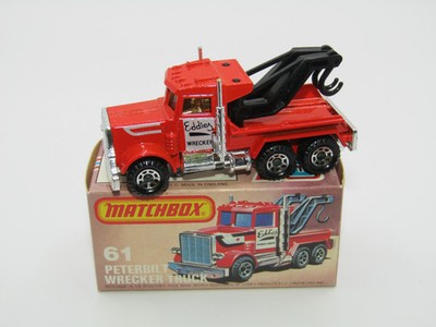 Matchbox Superfast 61C Peterbilt Wrecker Truck LIGHT Amber Windows