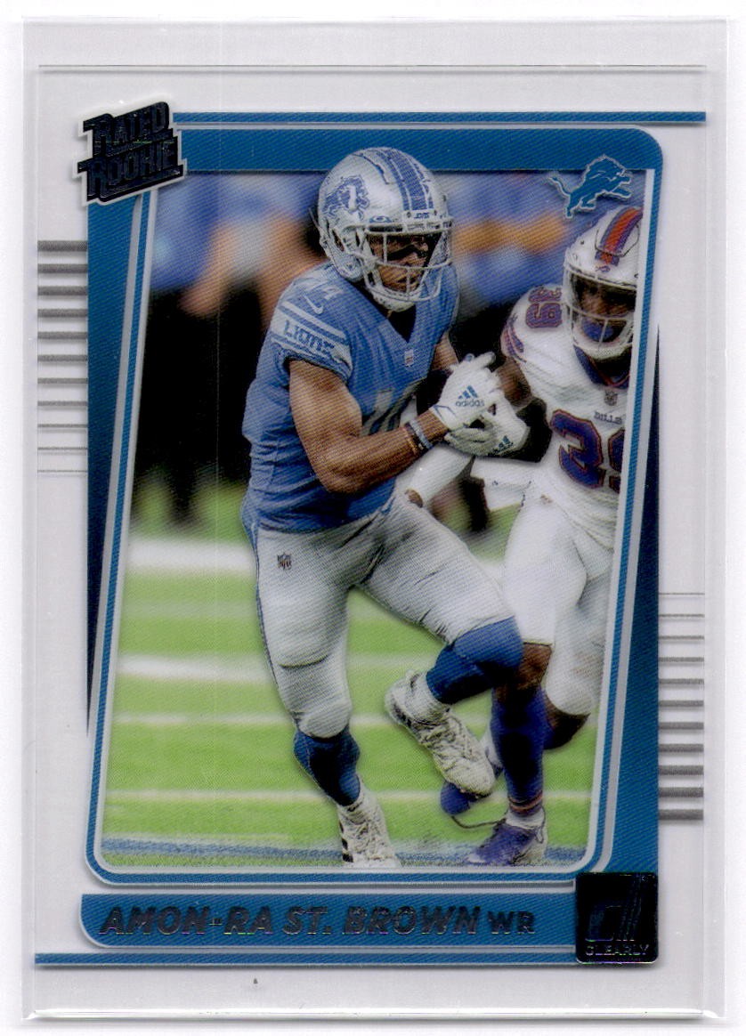 2021 Clearly Donruss Amon-Ra St. Brown #84 Detroit Lions