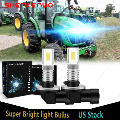 2 8000K BRIGHT LED bulbs For John Deere Tractor 4720, 2320, 2520, 2720, 3033R US