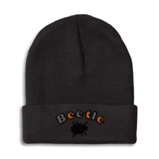 Beanies for Men Beetle Winter Hats for Women Acrylic Skull Cap 1 Size