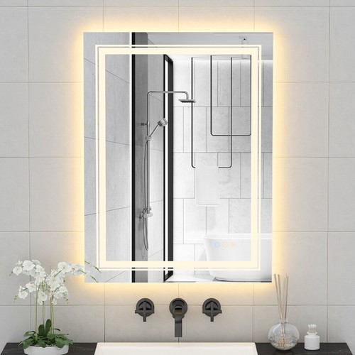 Pro Illuminated LED Bathroom Mirror Anti-fog Front & Backlit Horizontal/Vertical - Picture 35 of 61