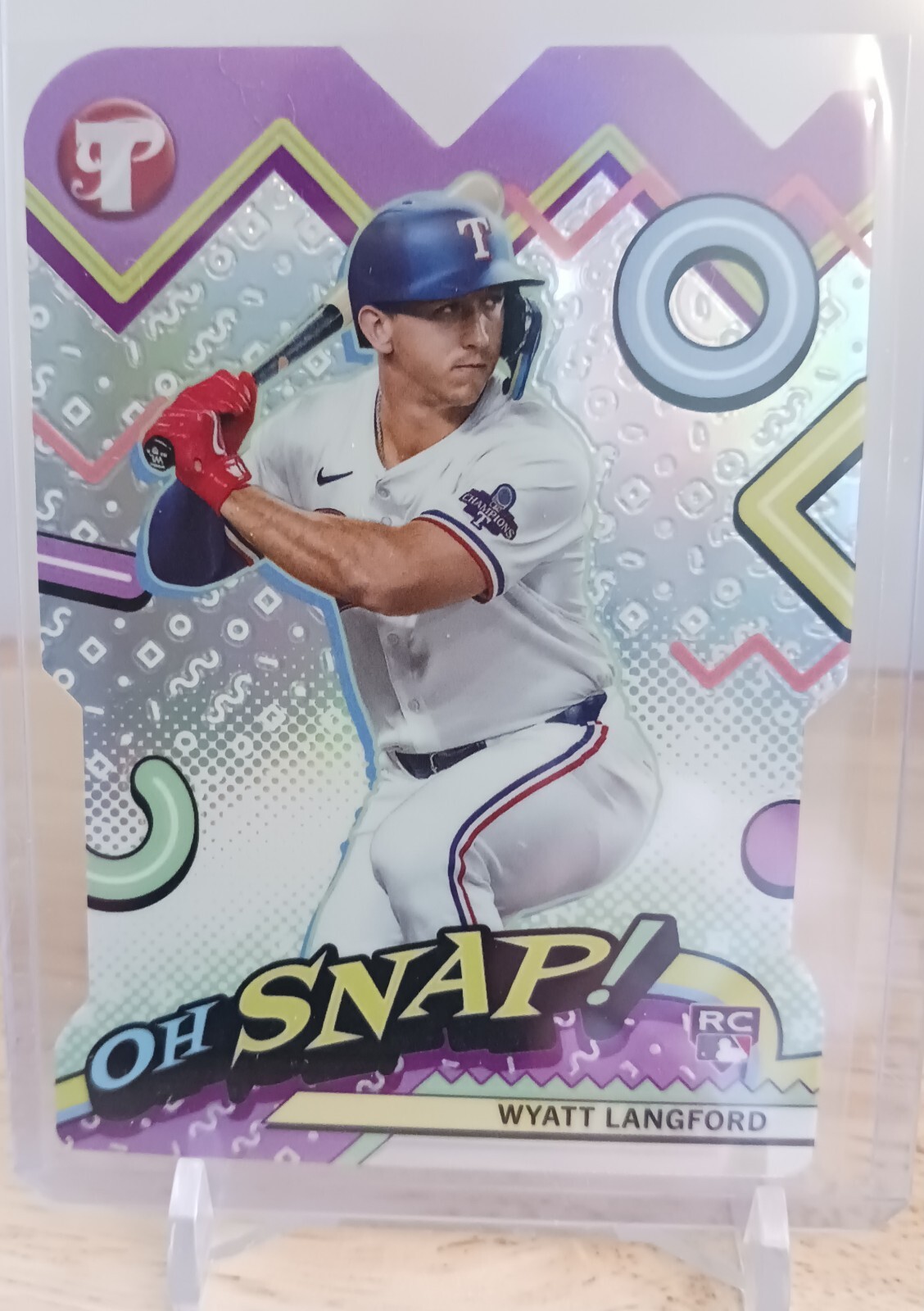 2024 Topps Pristine Wyatt Langford OH SNAP! Refractor #OH-16 RC Texas Rangers 