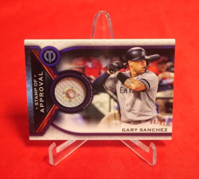 Gary Sanchez Stamp of Approval Relic Topps 2021 Baseball Card /50
