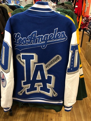 CHAQUETA LOS ANGELES DODGERS LANA VARSITY PRO ESTÁNDAR HOMBRE AZUL REAL/BLANCO - Imagen 4 de 9