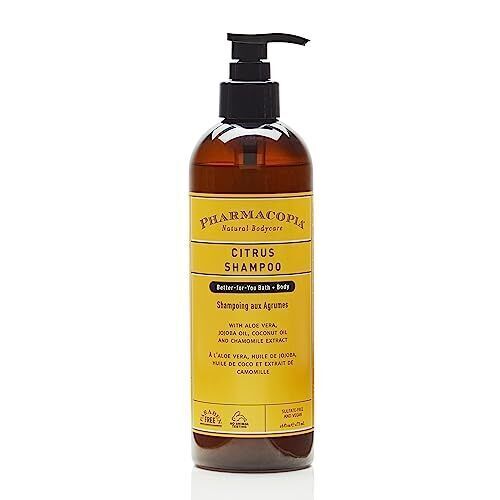 Pharmacopia Citrus Shampoo - Natural Hair Care with Plant Based & Organic