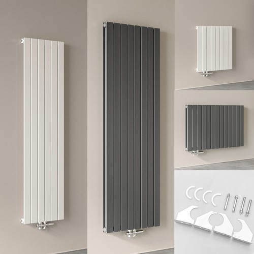 WEBER Design Heizkörper Heatline 60x122cm - Flachheizkörper Weiß Für Zentralheizung