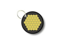 Keychain Round Printed Double-Sided Honeycomb