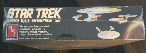 STAR TREK 3 PIECE U.S.S. ENTERPRISE SET AMT Model Kit SEALED MIB C-6.5 - Picture 2 of 3
