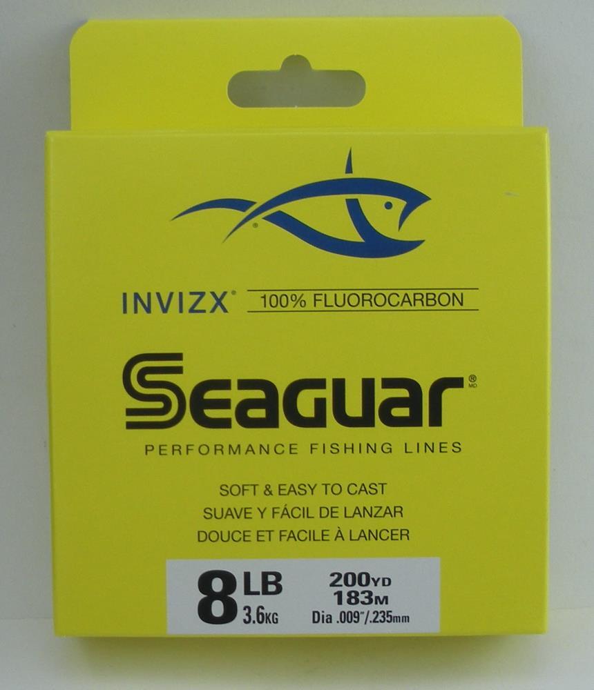 Seaguar 08VZ200 Inviz X Fluorocarbon Line 8Lb Test 200Yd