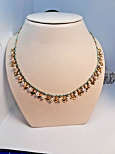 Sterling Silver Freshwater Pearl Station Necklace