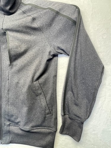Lululemon Kung Fu Jacket II Men M Heathered Dark Slate Luon w herringbone accent - Picture 8 of 20