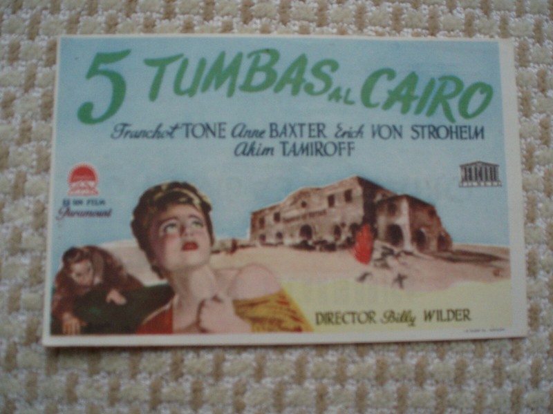 Five Graves to Cairo; Spanish Herald; Franchot Tone, Ann Baxter
