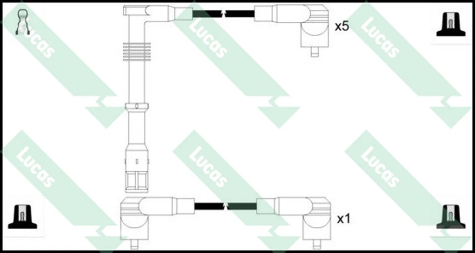 Conductores de encendido HT LUC5015PV para Audi Quattro Coupe 90 2.0 2.2 2.3 Lucas Foto 2 de 2