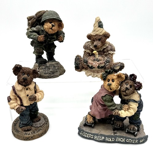 Boyds Bears & Friends The Bearstone Collection Figuren Mix Vintage 4 Stück