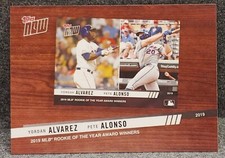 2020 Topps Series 2 Yordan Alvarez / Pete Alonso Best of Topps Now insert #BTN-6