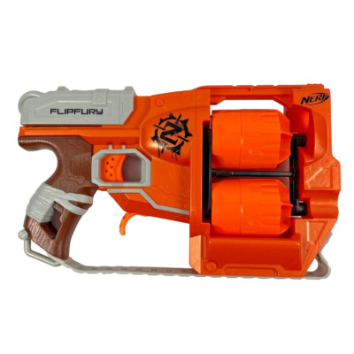 Nerf Zombie Strike FlipFury Flip Fury Blaster Dart Gun 2013 Tested