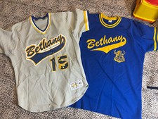 1980s Bethany Lutheran College Game Worn Baseball Jersey Minnesota Rare Russell