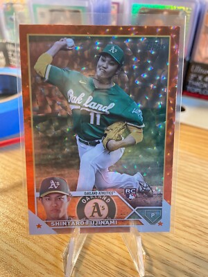 2023 Topps Series 2 #561 Shintaro Fujinami RC Orange Foil Parallel