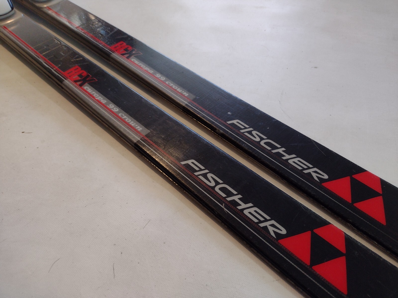 Fischer Metal Edge Cross Country SKIS 200 cm Waxless Rottefella NNNBC Bindings eBay