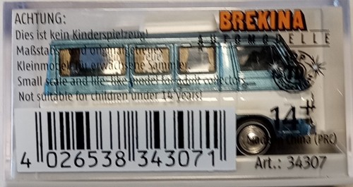Brekina #34307 1964-1970 Dodge A-100 Passenger Van Camper w/Pop-Up Metallic Blue - Picture 4 of 4