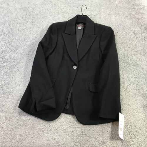 NINA MCLEMORE Jacket Womens 12 Double Face Wool Crepe Blazer Sports Coat $ 895 - Picture 2 of 10