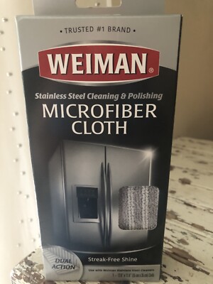 Weiman Microfiber Cloth for Stainless Steel New In Box