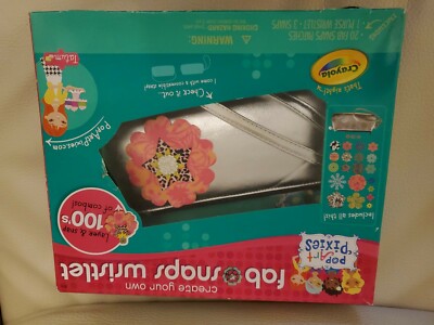 Crayola Pop Art Pixies Fab Snaps Purse Wristlet Silver New in Box