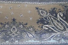 SOHO LIVING PAISLEY FLORAL BATH SHEET TOWEL(s) - PURPLE/AQUA/GRAY/TAN 33x64 NEW