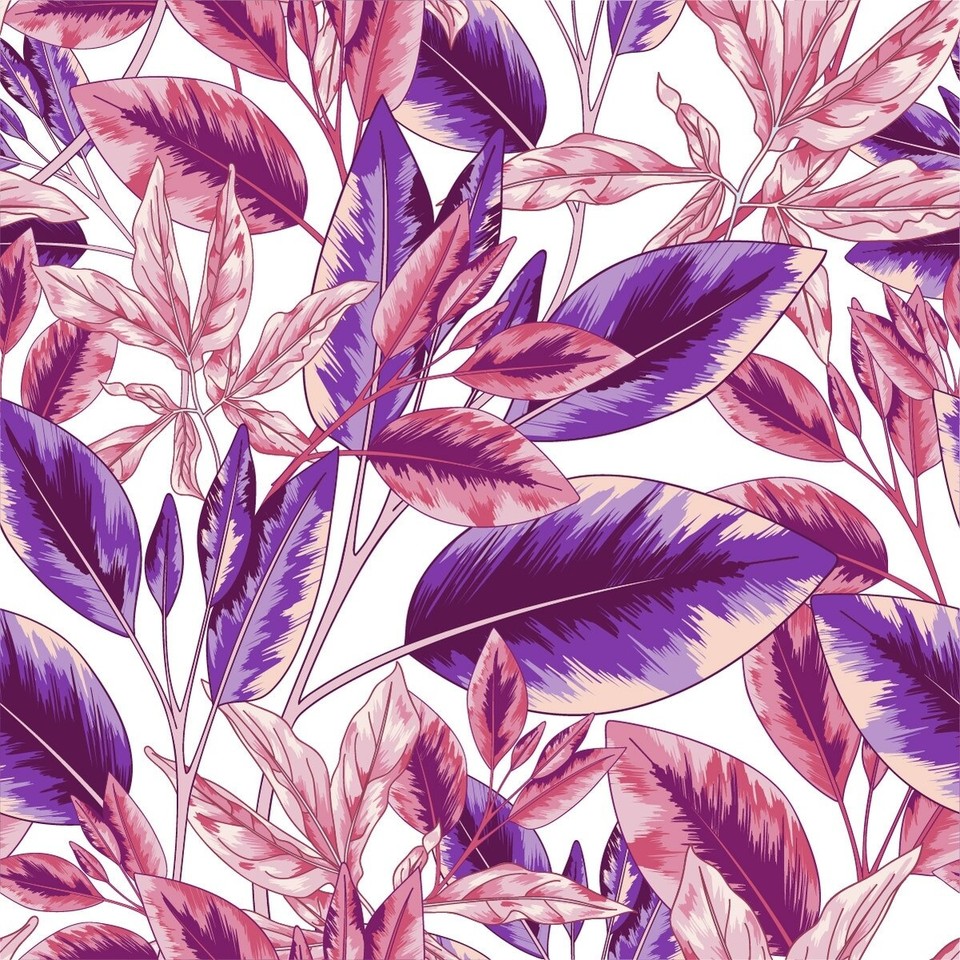 Pink and Violet Leaves Wallpaper eBay
