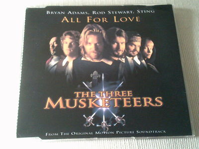 BRYAN ADAMS, ROD STEWART & STING - ALL FOR LOVE - UK CD SINGLE