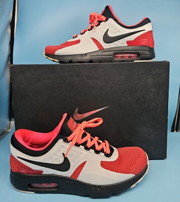 NIKE AIR MAX ZERO ID PINK-RED-WHITE-BLACK- SZ 9 [853860-902]