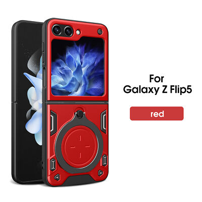 For Samsung Galaxy Z Flip 7 5G Case Magnetic Armor Ring Stand Shockproof Cover
