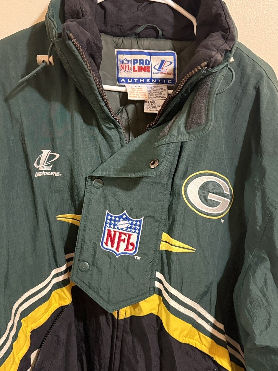 GREEN BAY PACKERS VINTAGE JACKET LOGO ATHLETIC SZ. L | eBay