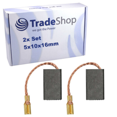 2x Motorkohlen 5x10x16mm für AEG PN 3500, PN 3500 X, WS 1200-125, WS 12-125 MX