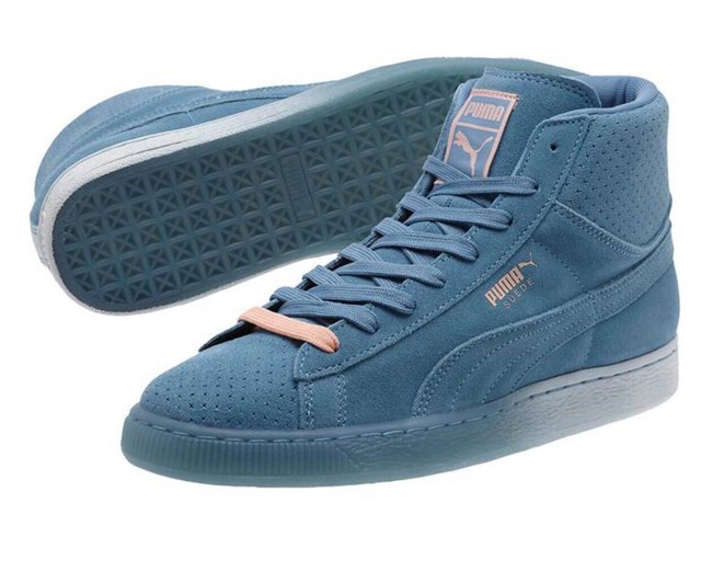 puma blue pink shoes