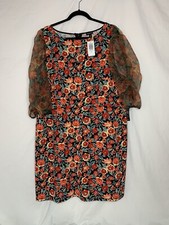 Torrid dress, sheer short sleeves, size 22, back zipper