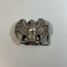 Patriotic American Eagle - Majestic Silver color cutout Belt Buckle by Avon
