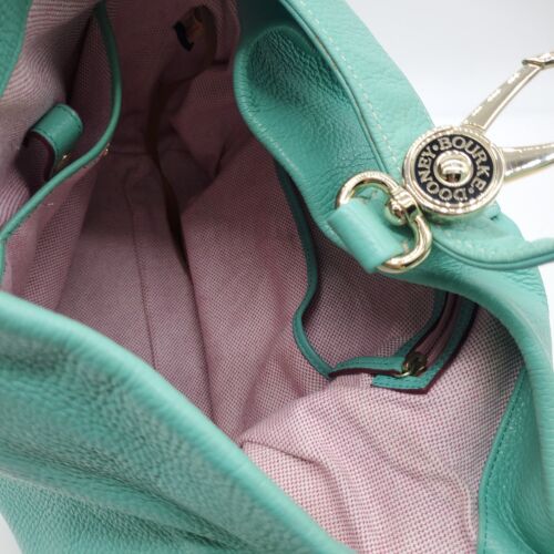Dooney And Bourke Leather Hobo With Logo Lock And Accessories Coin "Mint" Green - Picture 5 of 11