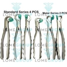 Dental Extraction Forceps Standard Series Set of 4 Pcs  2 pcs Molar Series Set