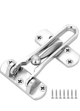 Door Lock Latch for Inside Door Silver, 1 Pack 