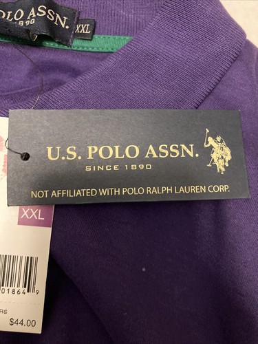 NWT US Polo Association Polo Purple Long Sleeve SZ 2XL Men's - Picture 11 of 12