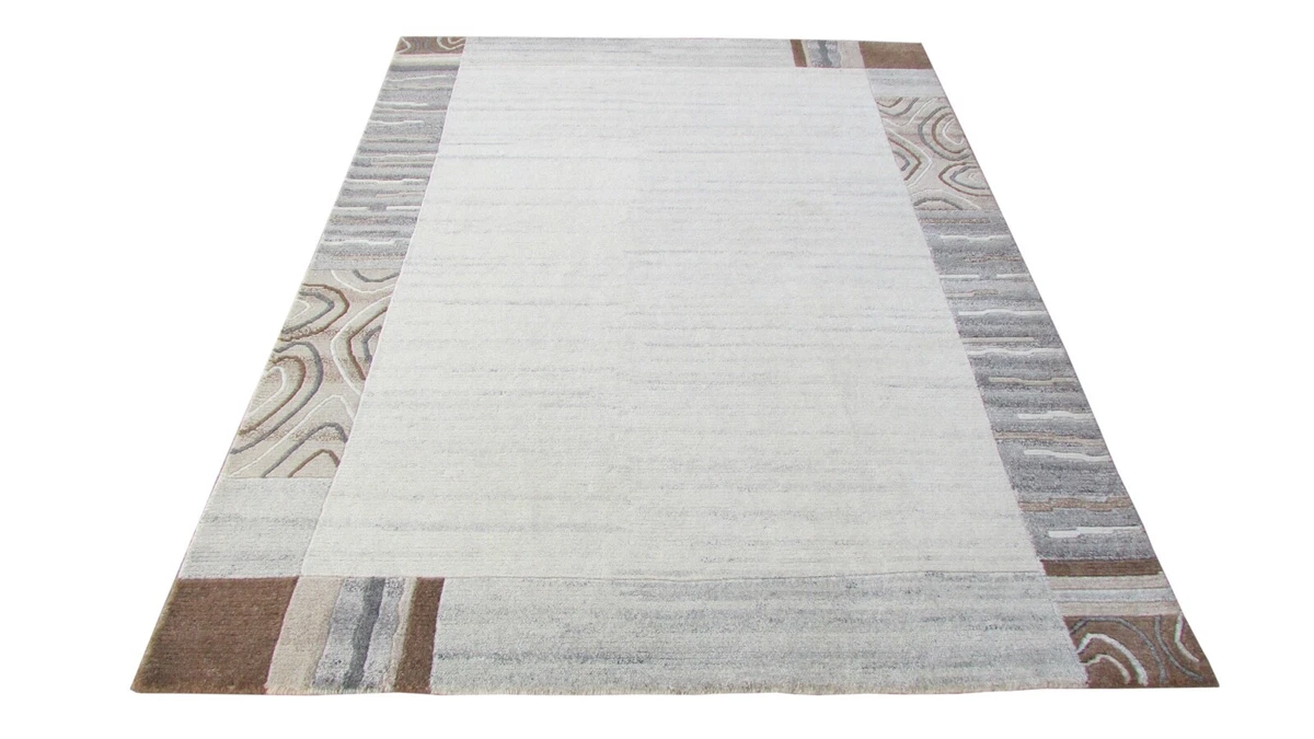 Tapis Everest Népal – 100% Laine, Noué à La Main, 60x90cm, Multicolore, Neuf