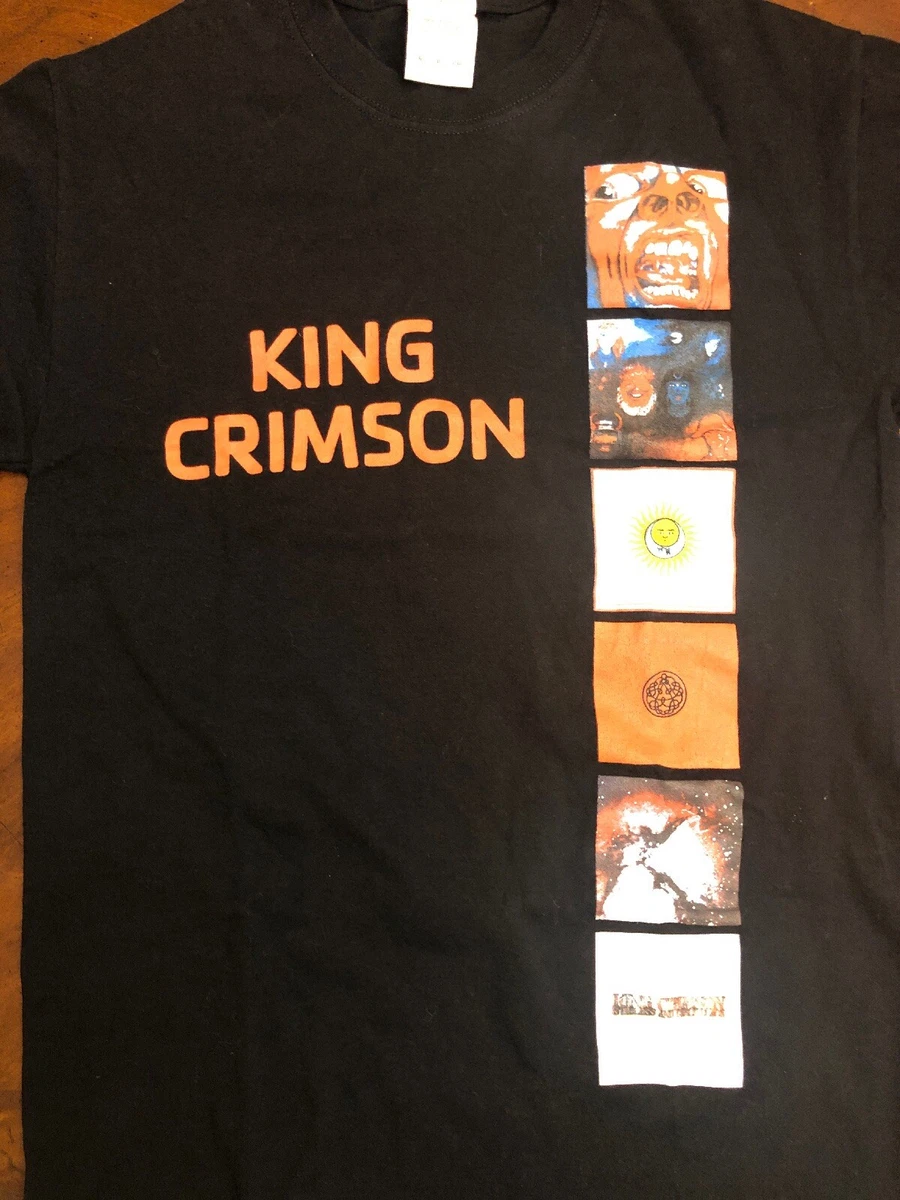 King Crimson Famous Album Cover T Shirt Men’s Small Black T Shirt