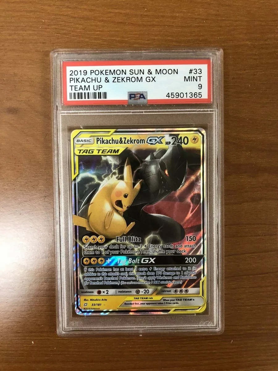 Pikachu & Zekrom GX - Sun & Moon: Team Up - Pokemon