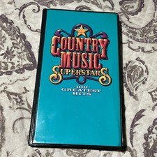 Country Music Superstars 100 Greatest Hits Cassette Box Set 5 Tapes  Stardust