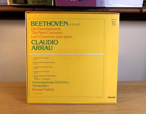 Philips 6770 014 Beethoven 5 Piano Concertos Claudio Arrau 4LP Box Set EX - Picture 2 of 7