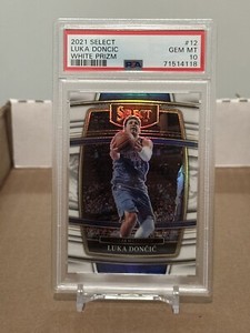 2021 Select Concourse Luka Doncic White Prizm /149  PSA 10 Mavs