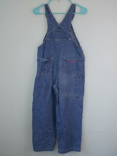 My Twinn Overalls Girl SZ XL 11 12 Retire Denim Pink Heart 90s Like Your Doll - Picture 6 of 6